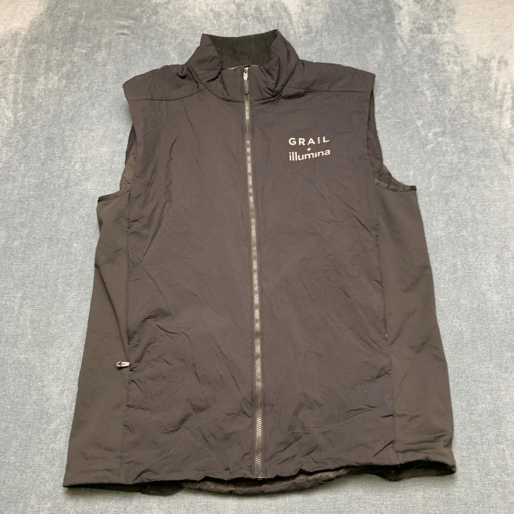 Arc'teryx Grail Illumina Vest Mens Large Black Sleeveless Logo Outdoor Full Zip